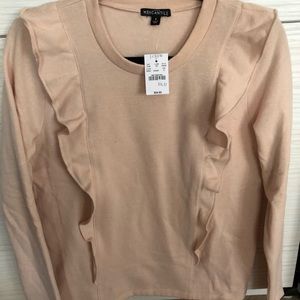 J Crew brand - Mercantile - Blush Pink Ruffle Top